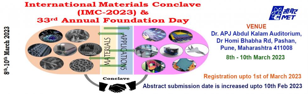 International Materials Conclave (IMC-2023) &amp; 33rd Annual Foundation Day